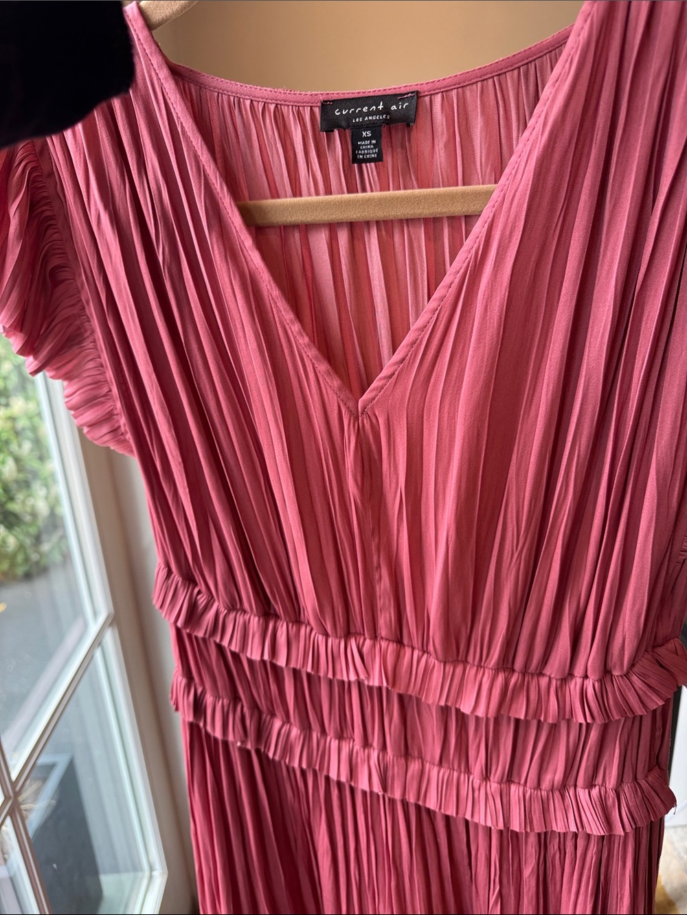 Current Air Womens Midi Dress Rose Pink Size XS